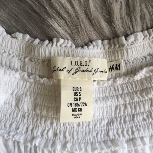 Women’s Small L.O.G.G. White/ Blue Skirt - Picture 3 of 3